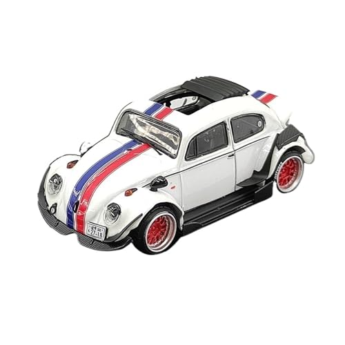 YLQERZ Modellauto Im Maßstab 1:64 Für Volkswagen Beetle RWB Beetle Cabrio Edition Legierung Auto Modell Diecast Souvenir Für Die Sammlung(White) von YLQERZ