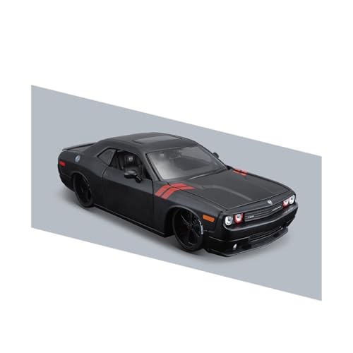 YLQERZ Modellauto Im Maßstab Black 1:24 for Dodge Challenger SRT Showcase Place Alloy Car Model Adult Toys Für Die Sammlung von YLQERZ