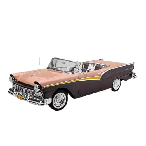YLQERZ Modellauto Im Maßstab Diecast 1/18 Skala Für Fairlane 1957 Cabrio Coupe Legierung Auto Modell Sammeln Ornament Für Die Sammlung(Pink) von YLQERZ
