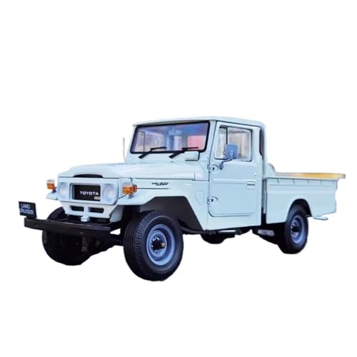 YLQERZ Modellauto Im Maßstab Diecast Maßstab 1:18 Für LC40 Pickup Legierung Auto Spielzeug Sammlung Statische Modell Ornament Blau Für Die Sammlung(White) von YLQERZ