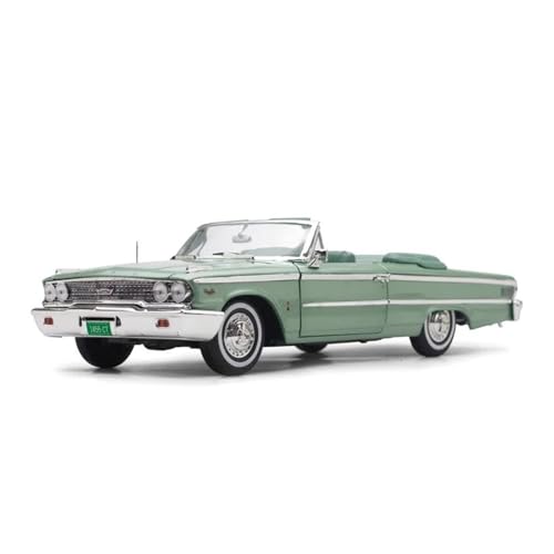 YLQERZ Modellauto Im Maßstab Diecsat Maßstab 1/18 Für Galaxie 500XL 1963 Cabriolet Legierung Automodell Sammlerstück Retro-Ornament (blau) Für Die Sammlung von YLQERZ