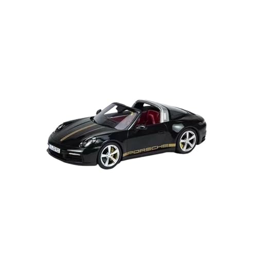 YLQERZ Modellauto Im Maßstab Harz 1:18 Maßstab Für Porsche 911 992 Targa 4S/Targa 4 Simuliertes Harzautomodell Für Die Sammlung(Black) von YLQERZ