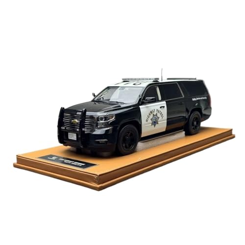 YLQERZ Modellauto Im Maßstab Maßstab 1:18 Für Chevrolet Suburban Polizei Auto Harz Auto Modell Souvenir Ornament Schwarz Für Die Sammlung YLQERZ Modellauto Im Maßstab Maßstab 1:18 Für Chevrolet Suburban Polizei Auto Harz Auto Modell Souvenir Ornament Schwarz Für Die Sammlung von YLQERZ