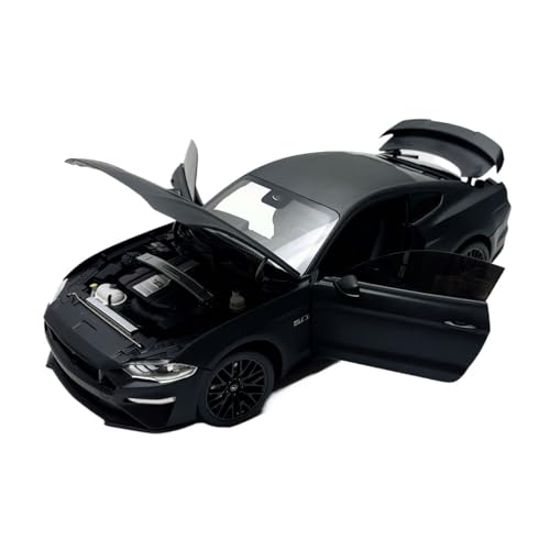 YLQERZ Modellauto Im Maßstab Schwarz 1/18 Für Ford Mustang 2019 Legierung Casting Spielzeug Auto Modell Hobby Sammlung Szene Ornamente Für Die Sammlung von YLQERZ