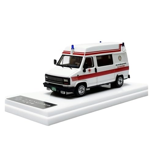 YLQERZ Modellauto Im Maßstab Weißes Harzautomodell 1/64 Für Ducato Krankenwagen Statische Metallgussornamente Für Die Sammlung von YLQERZ