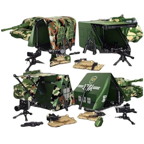 YLtremker Custom Militärische Tarnzelt Gewehrwaffen Set für Minifiguren, WW2 Militärische Waffen Backstein Set für Soldaten (Typ B) von YLtremker