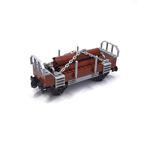 YLtremker Technik Bahnhof Waggon Bausteine, Retro City Dampflokomotive Zug Bausteine, Frachtcontainer Güterzug Personenzug Spielzeug (Güterzug) von YLtremker
