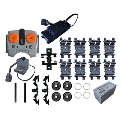 YLtremker Technik Power Functions Set, Technik Zug Fernbedienung Motor Kit Zug Refit Zubehör Set Klemmbausteine Kompatibel mit 10254 (Set H) von YLtremker