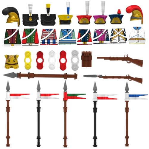 YLtremker 8 Stück Mittelalterliche Ritter Waffen Modell Bausteine, Custom Ritter Krieg Pferde Rüstung Modell Spielzeug für Minifiguren von YLtremker