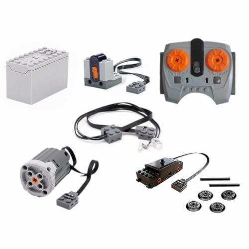 YLtremker Technik Power Functions Set, Technik IR Fernbedienung Akkupaket Zug Motor Zubehör Set Klemmbaustein YLtremker Technik Power Functions Set, Technik IR Fernbedienung Akkupaket Zug Motor Zubehör Set Klemmbaustein von YLtremker