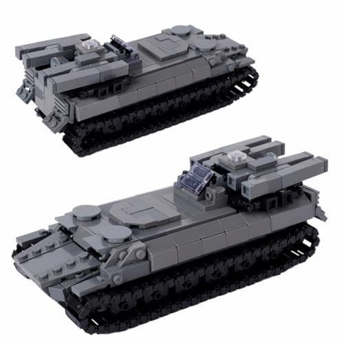 YLtremker WW2 Militär Panzerwagen Bausteine, 458 Teile Militärischer Sowjetunion Gepanzertes Flugabwehrfahrzeug LKW Modellbausatz Spielzeug von YLtremker