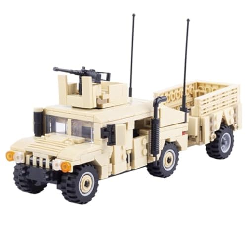 YLtremker WW2 Militär US-Armee Humvee Panzerwagen Bausteine, 793 Teile Militärischer Lastkraftwagen LKW Modellbausatz Spielzeug von YLtremker