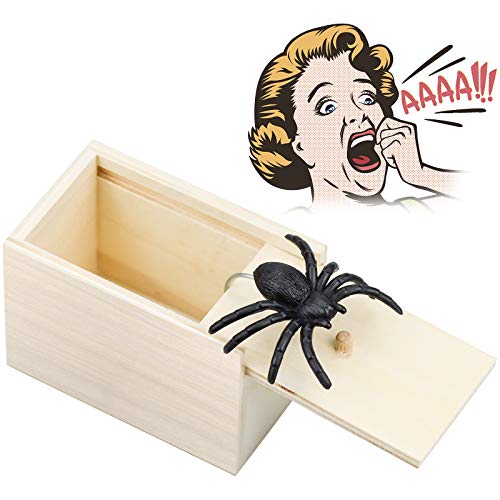 YMSJ 1 Stück Spinne Streich-Box Spinne In Box Holz Streich Spinne Scare Box für Kinder Erwachsene Party Favors Gifts YMSJ 1 Stück Spinne Streich-Box Spinne In Box Holz Streich Spinne Scare Box für Kinder Erwachsene Party Favors Gifts von YMSJ