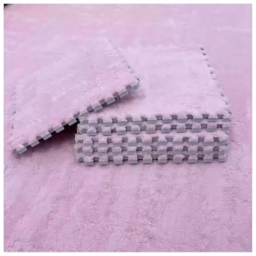 Flauschige Schaumstoff-Bodenfliesen – Quadratische Schaumstoff-Puzzlematte – 1-Teilige Ineinander Greifende Teppichfliesen – Weich Spielmatte Für Kinder,30X30 cm Flauschige Schaumstoff-Bodenfliesen – Quadratische Schaumstoff-Puzzlematte – 1-Teilige Ineinander Greifende Teppichfliesen – Weich Spielmatte Für Kinder,30X30 cm von YMXBHN