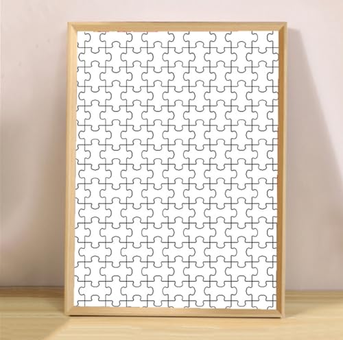 Stilvoller Puzzlerahmen 50x75 cm Geeignet FüR 1000 Puzzles, HöLzerner Puzzlespiel-Bilderrahmen, Austauschbarer Rahmen-Posterrahmen (Original Holzmaserung) von YMXCNM