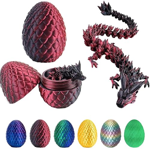 3D-gedruckte Dracheneier, bewegliches 3D-Drachenspielzeug mit 3D-Dracheneiern, Fidget-Drachen-Spielzeug für Erwachsene, Ostereier, mythische Dracheneier mit Drachen innen, Schreibtischspielzeug für 3D-gedruckte Dracheneier, bewegliches 3D-Drachenspielzeug mit 3D-Dracheneiern, Fidget-Drachen-Spielzeug für Erwachsene, Ostereier, mythische Dracheneier mit Drachen innen, Schreibtischspielzeug für von YNGRUE
