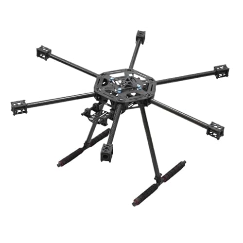 YNKJFOD Kompatibel Mit X6-X600 600mm Hexacopter-Rahmen Mit Kohlefaser-Fahrwerk(Glass Fiber) von YNKJFOD