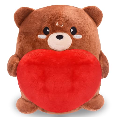 YNOUYRS Super Soft Plush Plüsch, Braunbär Thema, Mini Größe, Steht alleine, 8 cm, Braun, für Erwachsene Kinder Geschenk von YNOUYRS