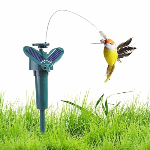 YNPQTDS 13 x 8 x 8 cm Solar-Kolibri, flatternder Kolibri, fliegender Tanzender Kolibri, ABS, schwimmender Vogel, Wackelpfähle für Garten, Hof, Pflanzen, Blumen, Terrasse, Landschaft YNPQTDS 13 x 8 x 8 cm Solar-Kolibri, flatternder Kolibri, fliegender Tanzender Kolibri, ABS, schwimmender Vogel, Wackelpfähle für Garten, Hof, Pflanzen, Blumen, Terrasse, Landschaft von YNPQTDS