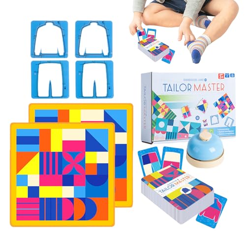 YNPQTDS 28.5 X 28.5 X 0.2 cm Tailor Master Game Tailor Master Matching Spiel Farblich Passendes Tischspiel Tailor Master Kinderpuzzle Denken Konzentrationstraining Spielzeug Für Freunde Schüler von YNPQTDS