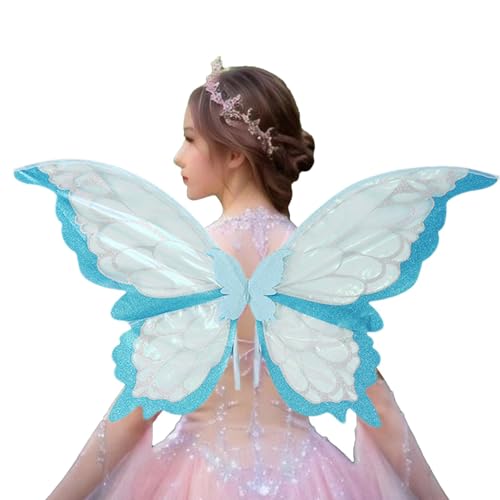 YNPQTDS Feenflügel, 82 x 43 cm, Schmetterlingsflügel – verstellbare Träger und ein zweifarbiger Gold-Effekt, Schmetterlingsfeenkostüm für Damen und Mädchen, Engelsflügel, Verkleidungspartys YNPQTDS Feenflügel, 82 x 43 cm, Schmetterlingsflügel – verstellbare Träger und ein zweifarbiger Gold-Effekt, Schmetterlingsfeenkostüm für Damen und Mädchen, Engelsflügel, Verkleidungspartys von YNPQTDS