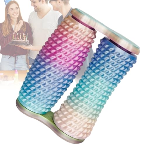 YNPQTDS Fidget Roller für Erwachsene, 3D Gedruckter Handroller Zur Sensorischen Stimulation, Rotierender Leiser Begleiter, Novelty Deko Für Erwachsene Jugendliche Senioren Schüler Klassenzimmer von YNPQTDS