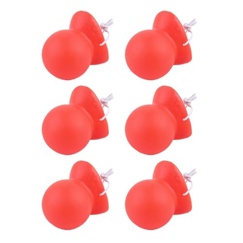 YNPQTDS Gummi-Clownsnase, 6 Stück, rote Clownsnase mit Gummiband, Clowns gekleidete Schwammbälle, Partyzubehör, Kostüm, Halloween, Weihnachten, Maskerade, Kostüm-Zubehör, lustige Requisiten YNPQTDS Gummi-Clownsnase, 6 Stück, rote Clownsnase mit Gummiband, Clowns gekleidete Schwammbälle, Partyzubehör, Kostüm, Halloween, Weihnachten, Maskerade, Kostüm-Zubehör, lustige Requisiten von YNPQTDS