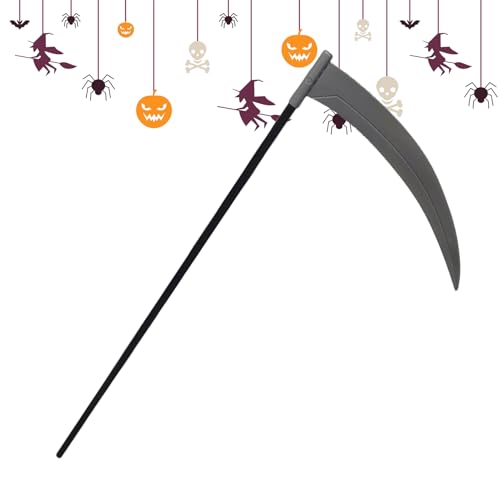 YNPQTDS Halloween Dekoration | Rollenspiel Sense Hellebarde Requisiten - Festliche Grusel Deko Requisiten Für Theater Geisterhaus Feier Bühne von YNPQTDS