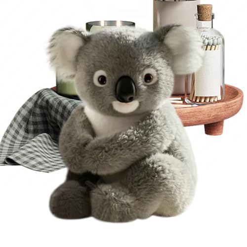 YNPQTDS Kuscheltiere Für Kinder | Koala Plüschtier - Kuscheliger Schlafbegleiter Erinnerungsstück Für Wohnheim Sofa Sitzbezug Schreibtisch Bett Reise von YNPQTDS