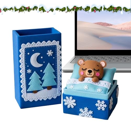 YNPQTDS Mini Plüschtaschenbär | Weiche Süße Tierpuppe Dekoration - Kleine Stoffpuppe Im Geschenkkarton | Für Kinder Frauen Männer Mädchen Paare von YNPQTDS