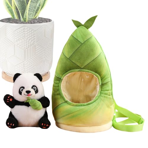 YNPQTDS Panda Plüschspielzeug, weiche Tierspielzeug | Mehrzweck -Cartoon Plüschspielzeug,Weiche Tierpuppe, süße Kinder -Rucksack für Schlafzimmer, Wohnzimmer, Zuhause, Arbeit von YNPQTDS