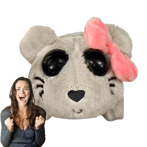 YNPQTDS Plüsch-Hamster-Stofftier, Tier-Hamster-Plüschtier, Trauriger Hamster gefüllter Plüsch, Niedliches, bequemes Plüschtier im Hamster-Design für Kinder, Mädchen, Kinder von YNPQTDS