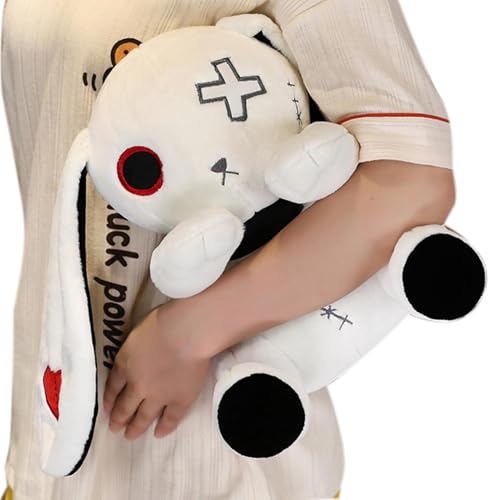 YNPQTDS Plüschtier, Hase, Gothic, Kuscheltier | Schlafbegleiter, kreatives Kissen für Haus, Restaurant, Hotel, Arbeitsplatz, Bauernhof von YNPQTDS