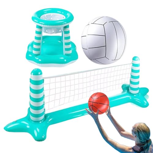 YNPQTDS Pool Volleyball Netz,Aufblasbares Volleyball Pool Spiel Wasserspielzeug | Schwimmzubehör Wasserspielzeug Outdoor Spielzeug für Kinder Erwachsene Gartenpartyspiele Wasseraktivitäten See YNPQTDS Pool Volleyball Netz,Aufblasbares Volleyball Pool Spiel Wasserspielzeug | Schwimmzubehör Wasserspielzeug Outdoor Spielzeug für Kinder Erwachsene Gartenpartyspiele Wasseraktivitäten See von YNPQTDS