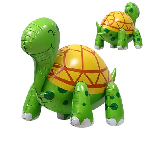 YNPQTDS Schildkrötenballon, 4D-Luftballons, Folienschildkröten, 66 x 48 x 40 cm, Schildkröten-Themen-Dekorationen für unter dem Meer, Geburtstagsparty-Zubehör von YNPQTDS