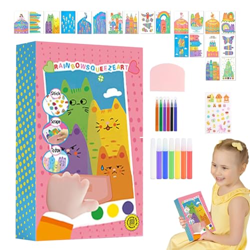 YNPQTDS Scratch Paper Art Set für Les, Scratch Paper Art | Fantasievolle Regenbogenkunst, Bastelset, Zeichnung für Kleinkinder, Ostern, Geburtstag, Weihnachten, Valentinstag, Halloween YNPQTDS Scratch Paper Art Set für Les, Scratch Paper Art | Fantasievolle Regenbogenkunst, Bastelset, Zeichnung für Kleinkinder, Ostern, Geburtstag, Weihnachten, Valentinstag, Halloween von YNPQTDS