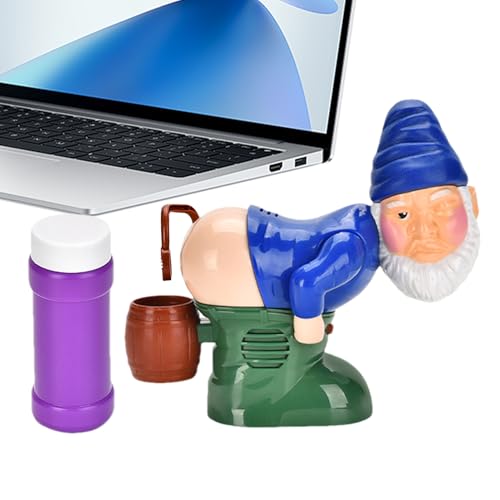 YNPQTDS Seifenblasenmaschine | Weihnachts-Seifenblasenmaschine mit Beleuchtung | Interaktives Outdoor-Spielzeug für Sommeraktivitäten und Karneval | Gartengeburtstag Poolparty Gartenfest Spielzeug von YNPQTDS