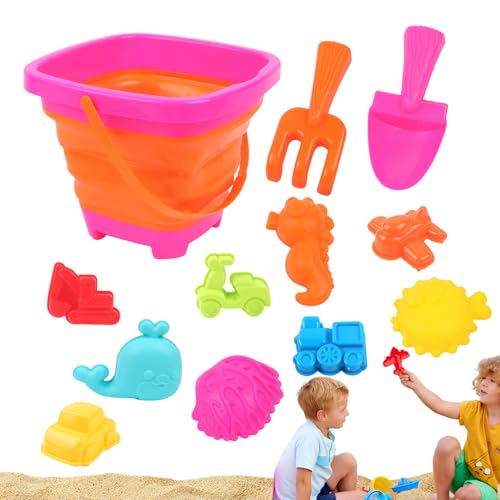 YNPQTDS Strandspielzeug Set - Sandspielzeug Mit Schaufeln Und Eimern Für Kinder,13-teiliges Strandspielzeug Für Sandkästen Mit Zubehör, Reisespiele Für Campingurlaub Und Sommeraktivitäten YNPQTDS Strandspielzeug Set - Sandspielzeug Mit Schaufeln Und Eimern Für Kinder,13-teiliges Strandspielzeug Für Sandkästen Mit Zubehör, Reisespiele Für Campingurlaub Und Sommeraktivitäten von YNPQTDS
