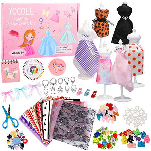 YOCOLE 300+ Modedesign Bastelset Kinder, Fashion Design Basteln Nähset Set, DIY-Art-Kit mit Sketchbook Stoffschere Mannequin, Geburtstag Geschenke Kunsthandwerk für Mädchen 8 9 10 11 12 Jahre YOCOLE 300+ Modedesign Bastelset Kinder, Fashion Design Basteln Nähset Set, DIY-Art-Kit mit Sketchbook Stoffschere Mannequin, Geburtstag Geschenke Kunsthandwerk für Mädchen 8 9 10 11 12 Jahre von YOCOLE
