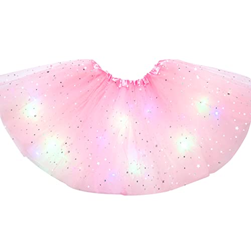 YODITI Tutu Rock für kleine Mädchen, Tutu-Rock mit Sternen und Pailletten, Tüllrock mit Lichtern, Neonfarben, leuchtend, Partykleid, Karnevalskostüm, Prinzessinnenkleidung für Kinder YODITI Tutu Rock für kleine Mädchen, Tutu-Rock mit Sternen und Pailletten, Tüllrock mit Lichtern, Neonfarben, leuchtend, Partykleid, Karnevalskostüm, Prinzessinnenkleidung für Kinder von YODITI