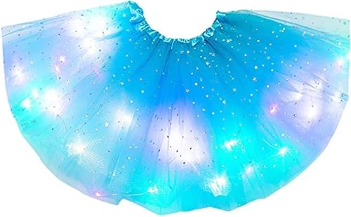 YODITI Tutu Rock für kleine Mädchen, Tutu-Rock mit Sternen und Pailletten, Tüllrock mit Lichtern, Neonfarben, leuchtend, Partykleid, Karnevalskostüm, Prinzessinnenkleidung für Kinder YODITI Tutu Rock für kleine Mädchen, Tutu-Rock mit Sternen und Pailletten, Tüllrock mit Lichtern, Neonfarben, leuchtend, Partykleid, Karnevalskostüm, Prinzessinnenkleidung für Kinder von YODITI