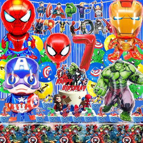 Superhlden 7 Jahre Geburtstagsparty Deko, Superhlden 7 Jahre Geburtstag Party, Superhlden 7 Jahre Ballon Geburtstagsdeko, Superhlden Party Deko Kinder, Superhlden Geburtstag Deko Luftballons Superhlden 7 Jahre Geburtstagsparty Deko, Superhlden 7 Jahre Geburtstag Party, Superhlden 7 Jahre Ballon Geburtstagsdeko, Superhlden Party Deko Kinder, Superhlden Geburtstag Deko Luftballons von YOILIK