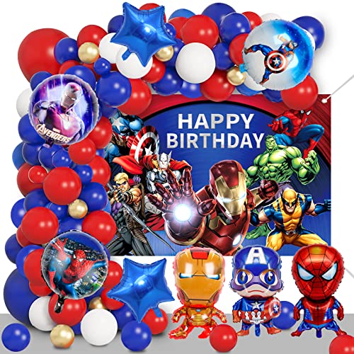 Superhelden Partyzubehör, Superhelden Geburtstags Hintergrund, Superhelden Party Set, Superhelden Deko Kindergeburtstag Set, Luftballons Decoration, Superhelden für Kinder Geburtstag Party Superhelden Partyzubehör, Superhelden Geburtstags Hintergrund, Superhelden Party Set, Superhelden Deko Kindergeburtstag Set, Luftballons Decoration, Superhelden für Kinder Geburtstag Party von YOILIK