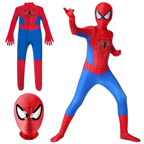 YOILIK Spider Costume Kids, 3-6 Jahre Spider Kostüm Kinder, Kleidung Für Jungen, Kinder Spinnenkostüm mit Maske, geeignet für Cosplay, Mottopartys, Karnevalskostüme, Cosplay Outfit Für Jungen YOILIK Spider Costume Kids, 3-6 Jahre Spider Kostüm Kinder, Kleidung Für Jungen, Kinder Spinnenkostüm mit Maske, geeignet für Cosplay, Mottopartys, Karnevalskostüme, Cosplay Outfit Für Jungen von YOILIK
