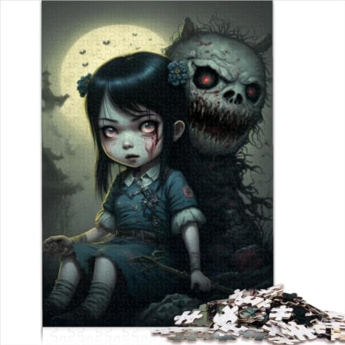 Erwachsene Puzzles Manga Zombie Erwachsene 1000 Teile Puzzle Holzpuzzle Spielzeug für Erwachsene Kinder Puzzlegröße (50x75cm) von YOITS