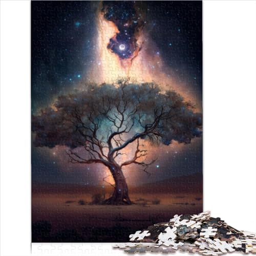 Erwachsenenpuzzle „Kosmischer Baum des Lebens“, 1000-teiliges Puzzle für Erwachsene, Papppuzzle für Kinder ab 12 Jahren, Puzzlegröße (26 x 38 cm) von YOITS