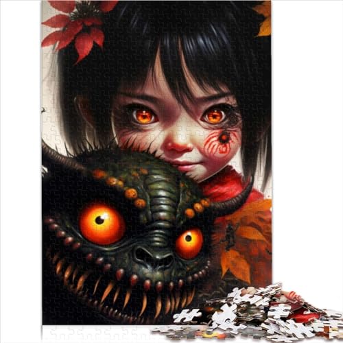 Erwachsenenpuzzles, Manga-Teufel-Puzzles für Erwachsene, 1000 Teile, Papppuzzles, Geschenk für Kinder ab 12 Jahren, Denksportaufgaben, Puzzlegröße (26 x 38 cm) von YOITS