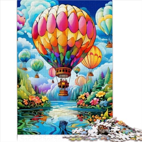 Für Kinder Puzzle Bunte Heißluftballons Puzzles für Erwachsene 1000 Papppuzzles für Erwachsene Kinder ab 12 Jahren Reisespiele und Reisespielzeug für 12-Jährige Größe (26 x 38 cm) von YOITS