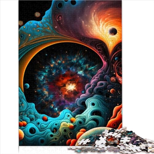 Für Kinder Puzzle Fraktalisierte Galaxie1000-teiliges Puzzle für Erwachsene Kartonpuzzle für Kinder ab 12 Jahren voller Größe (50x75 cm) von YOITS