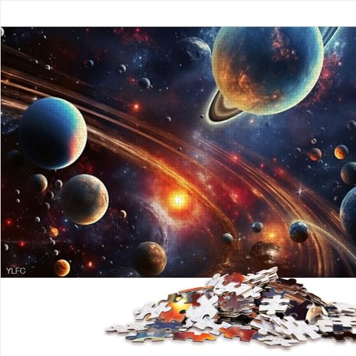 Kinderpuzzles, buntes Universum, 1000-teiliges Papppuzzle für Erwachsene, Jungen und Mädchen, Lernspiel, Größe (26 x 38 cm) von YOITS